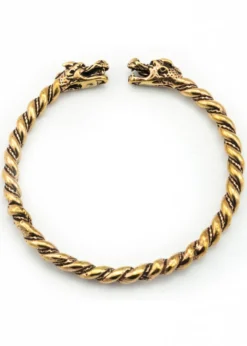 Armreif Wikinger-Drachen aus Bronze