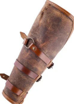 Armschützer Sindri aus Fettleder, braun, Paar