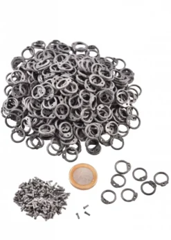 ARR 1 kg lose runde Ringe zum Vernieten, ID 8 mm, Aluminiumdraht