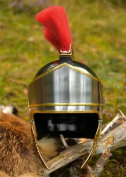 Attischer Helm mit Haarbusch, 1,6 mm Stahl