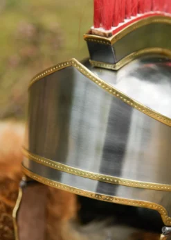 Attischer Helm mit Haarbusch, 1,6 mm Stahl