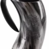 Bierkrug aus Horn - Fenrir, der Nordische Wolf