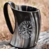 Bierkrug aus Horn - Vegvísir