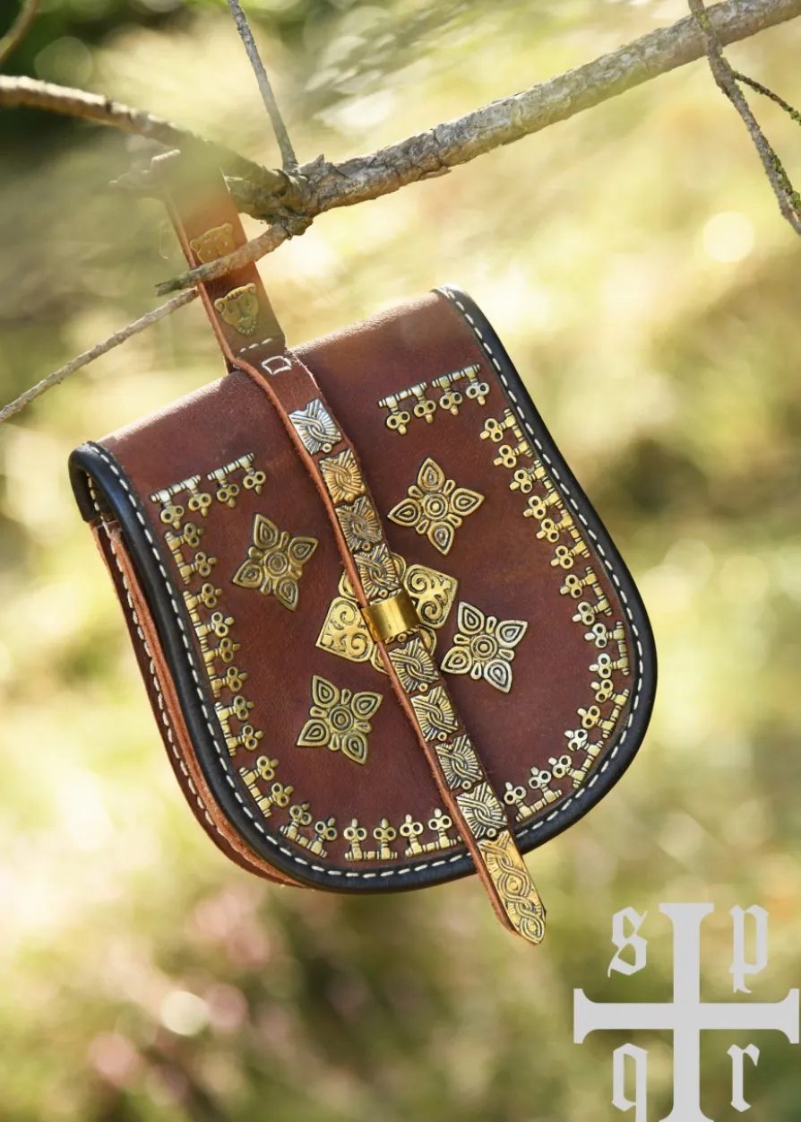 Birka Tasche, Wikinger-Gürteltasche aus Leder