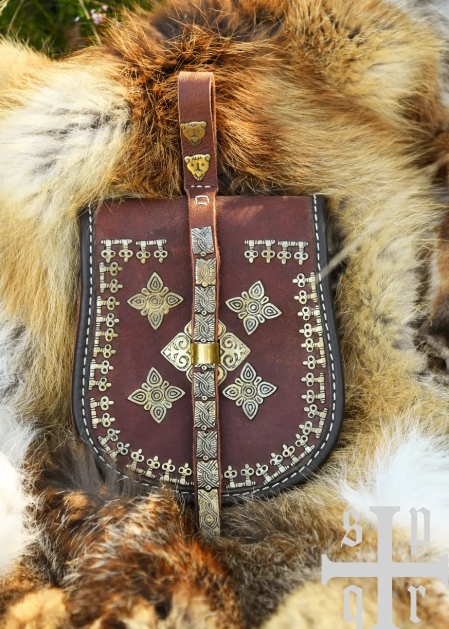 Birka Tasche, Wikinger-Gürteltasche aus Leder