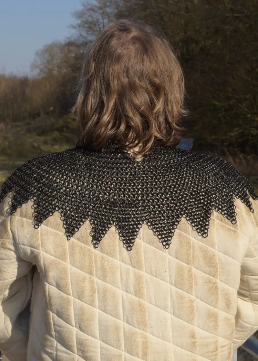 Bischofskragen, Kettenkragen mit Lederriemen und Schnallen