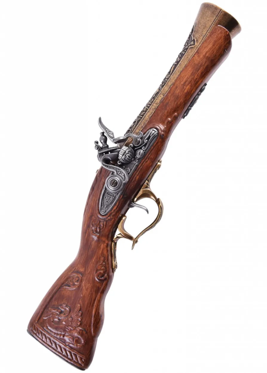 Blunderbuss-Steinschlosspistole, 18. Jahrhundert, Replik, versch. Ausführungen