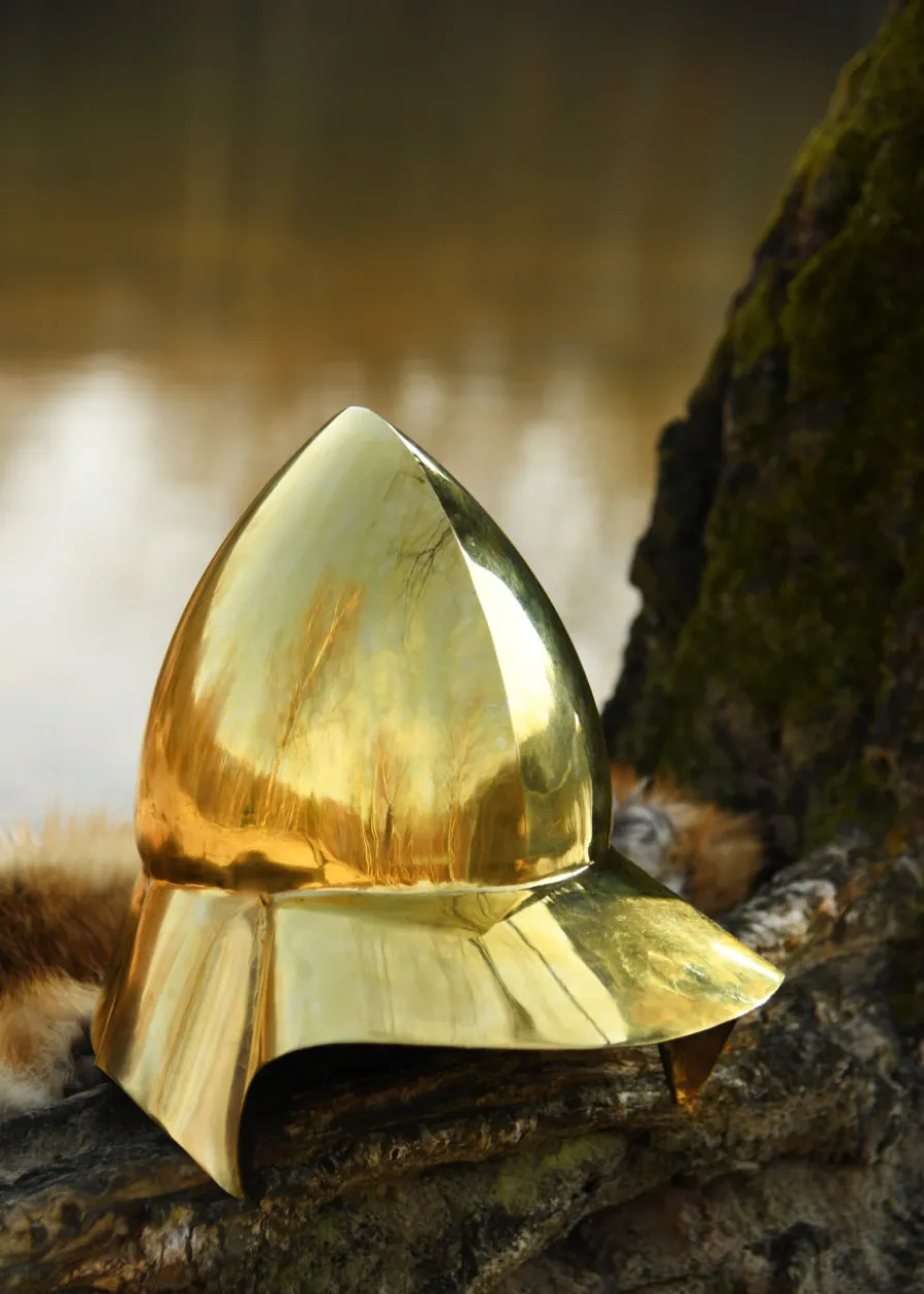 Böotischer Helm, Griechischer Helm aus Messing, 4. Jh. v. Chr.