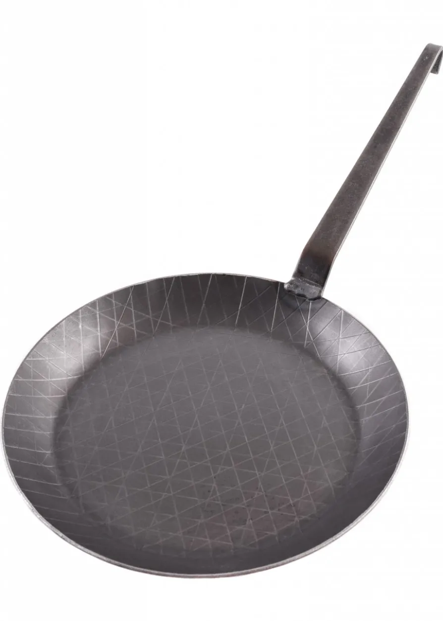 Bratpfanne mit geschmiedetem Hakenstiel, ca. 28 cm