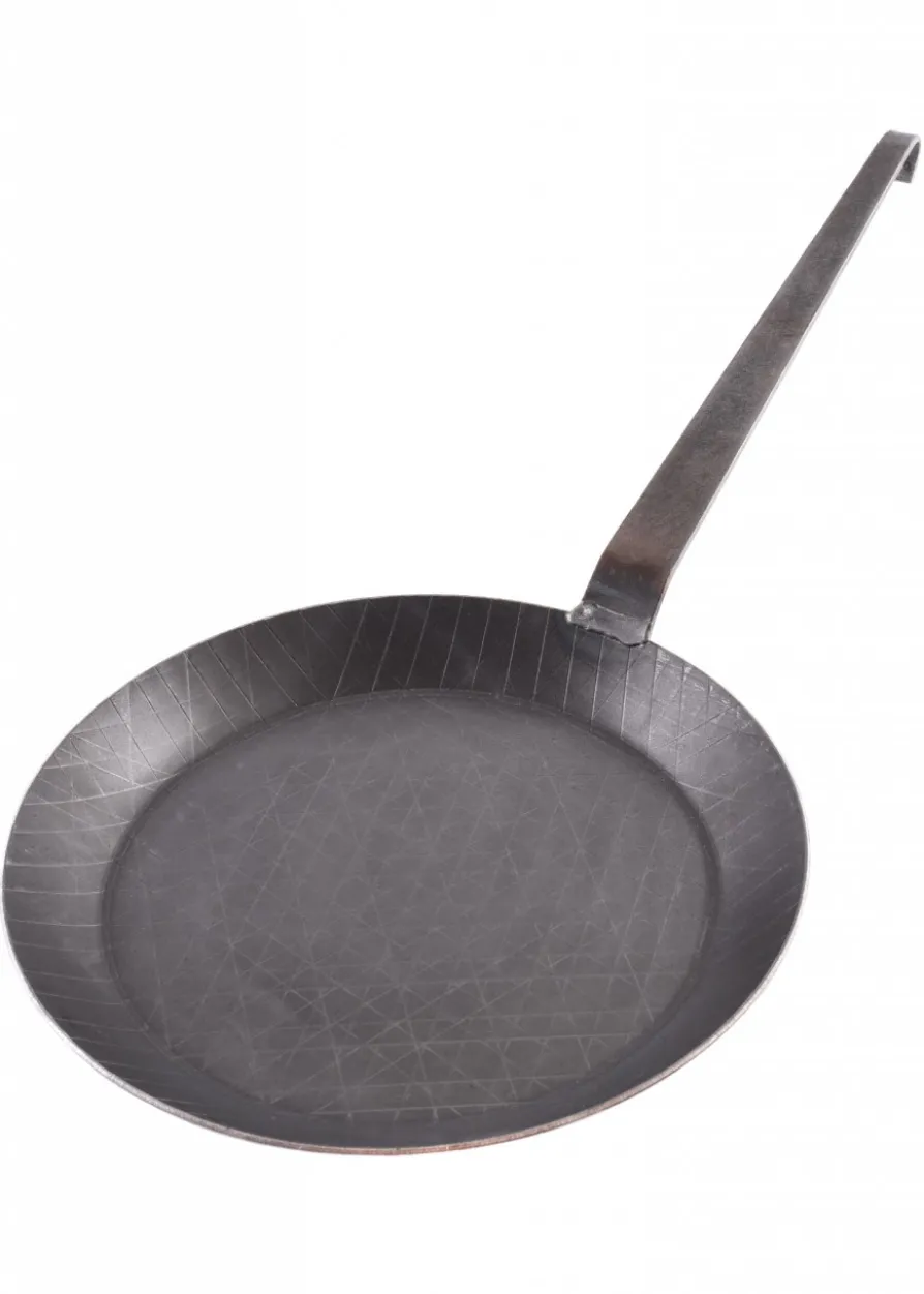 Bratpfanne mit geschmiedetem Hakenstiel, ca. 32 cm