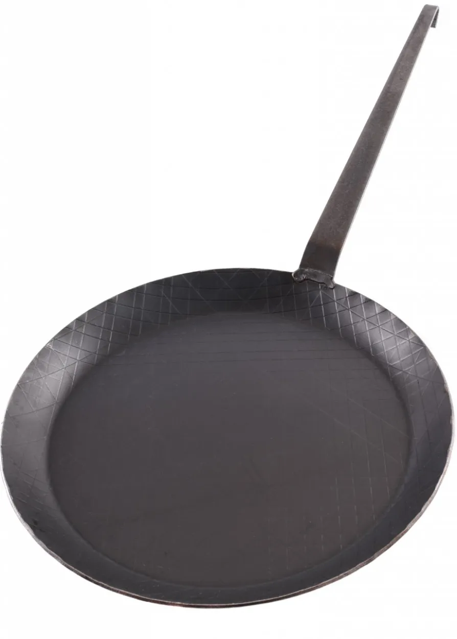 Bratpfanne mit geschmiedetem Hakenstiel, ca. 40 cm