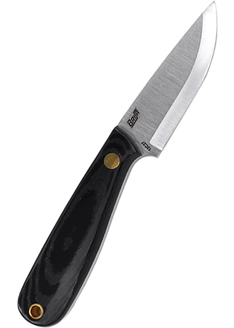 Brisa Necker 70 - Black micarta, Scandi