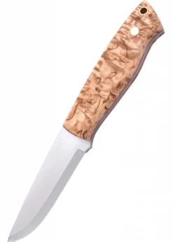 Brisa Trapper 95 - Stabilisierte Maserbirke, Scandi, Feuerstahl