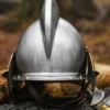 Burgonet, oder Sturmhaube, 1,2 mm Stahl
