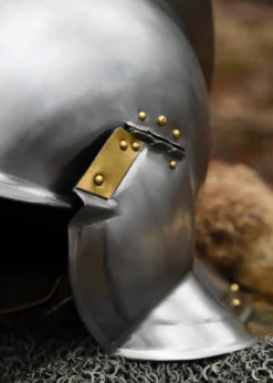 Burgonet, oder Sturmhaube, 1,2 mm Stahl