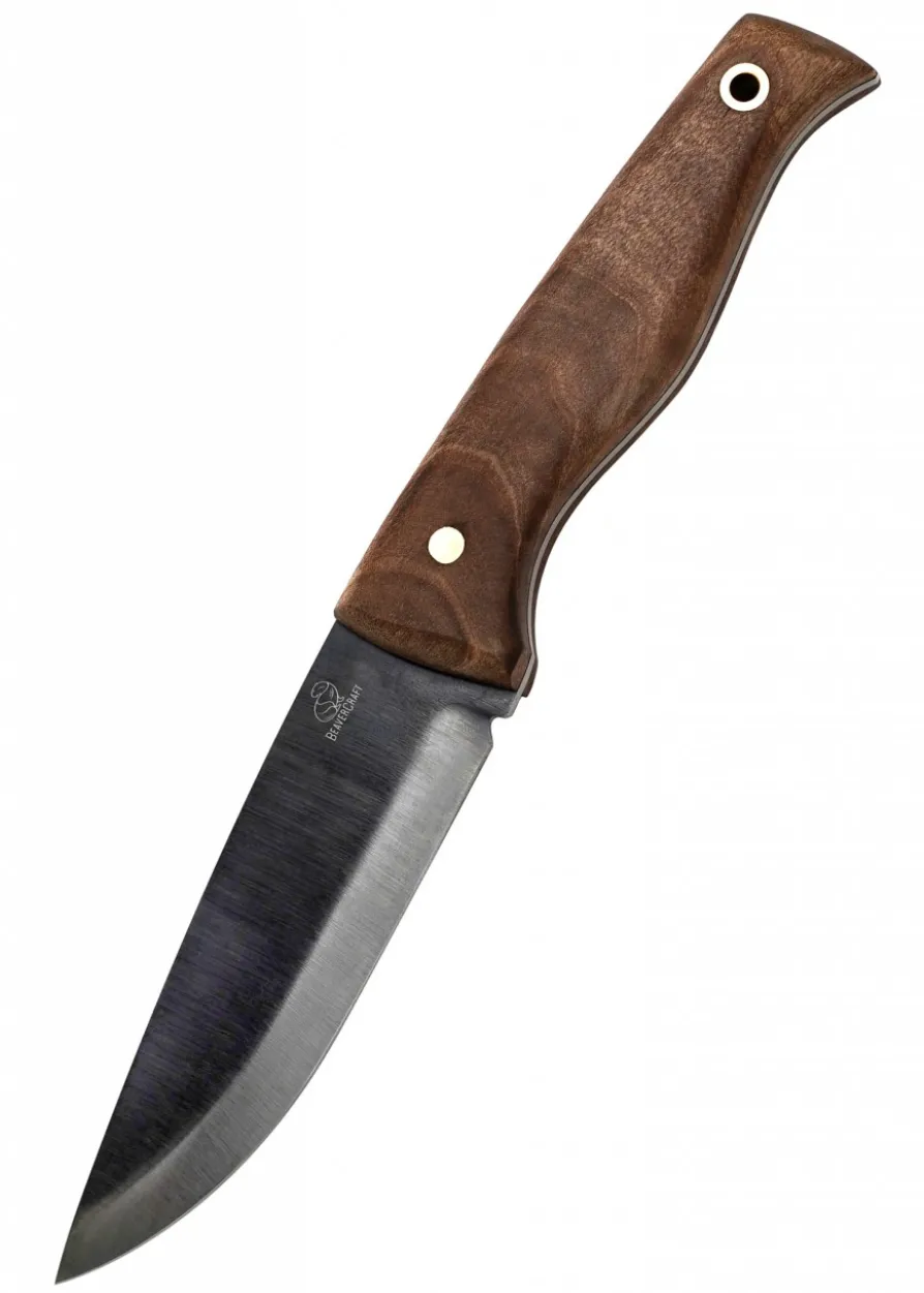 Bushcraft Messer mit gebläuter Klinge, BeaverCraft