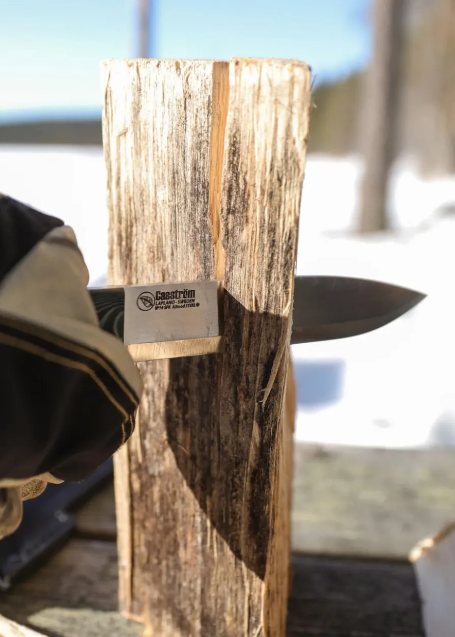 Casström, SWEDISH FOREST KNIFE NO. 14, GREEN MICARTA