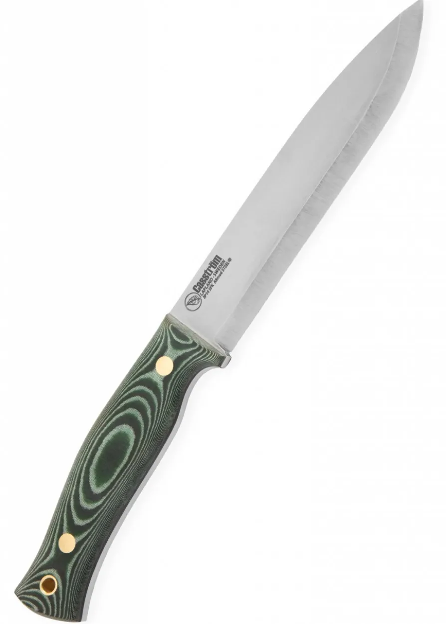 Casström, SWEDISH FOREST KNIFE NO. 14, GREEN MICARTA