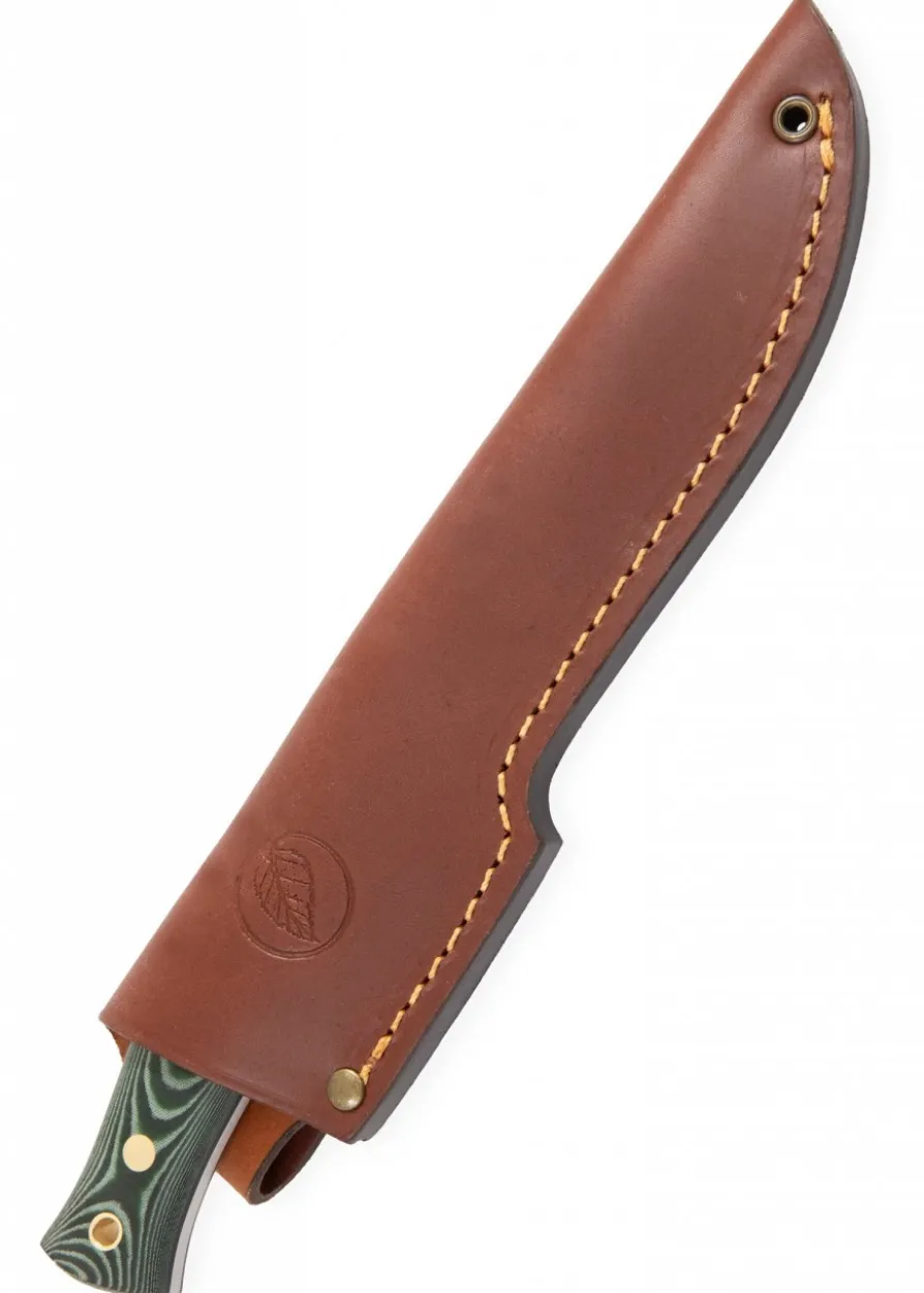 Casström, SWEDISH FOREST KNIFE NO. 14, GREEN MICARTA