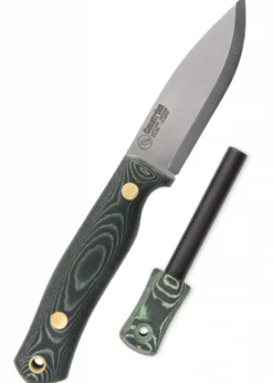 Casström, SWEDISH FOREST KNIFE NO. 8, GREEN MICARTA, FEUERSTAHL