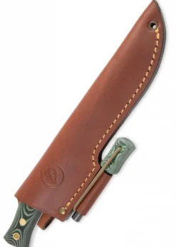 Casström, SWEDISH FOREST KNIFE NO. 14, GREEN MICARTA, FEUERSTAHL