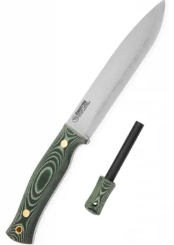 Casström, SWEDISH FOREST KNIFE NO. 14, GREEN MICARTA, FEUERSTAHL