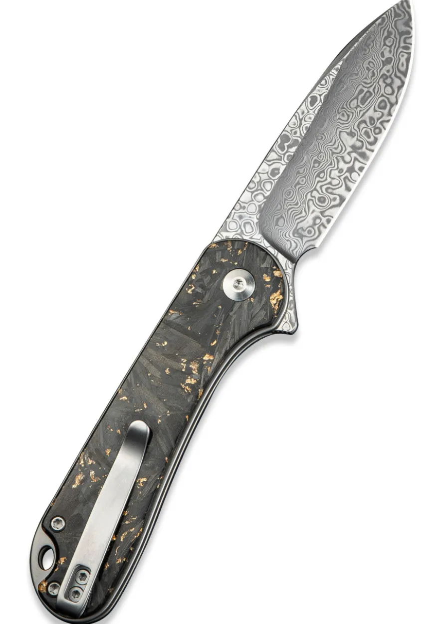 Civivi Button Lock Elementum II Carbon Fiber & Resin Handle, Taschenmesser