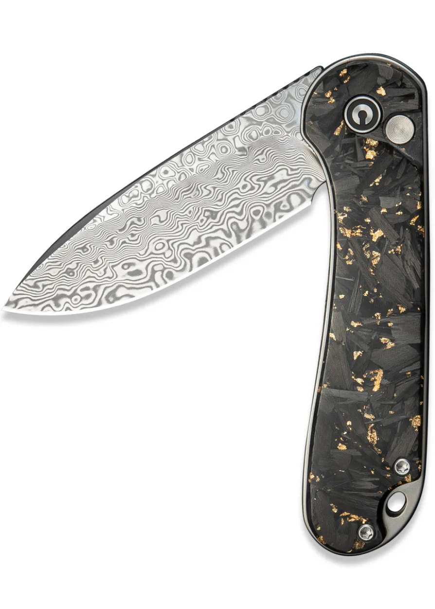 Civivi Button Lock Elementum II Carbon Fiber & Resin Handle, Taschenmesser