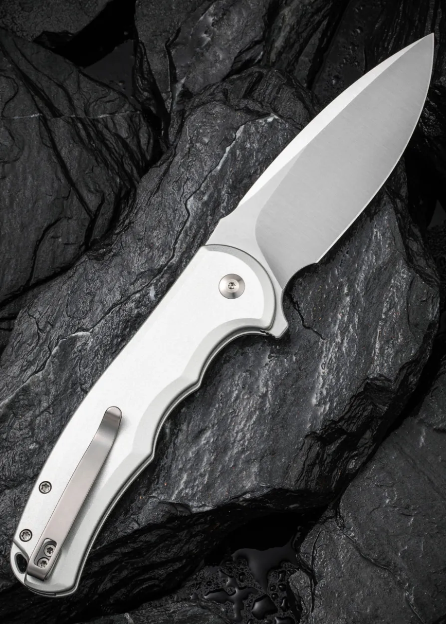 CIVIVI BUTTON LOCK PRAXIS, Aluminium, Silber, Taschenmesser