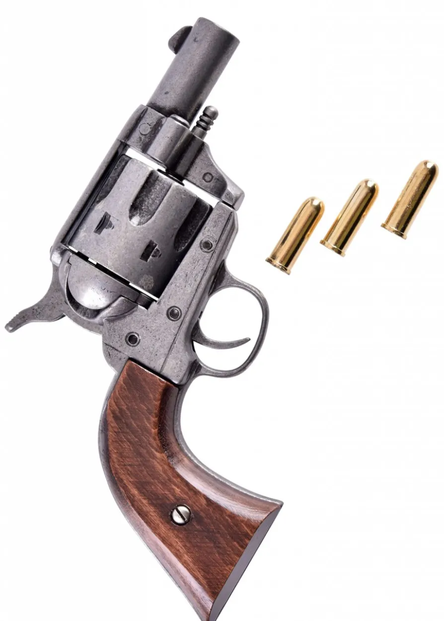 Colt-Taschenrevolver .45, USA 1873, Brauner Holzgriff, Replik