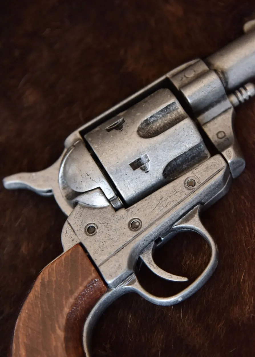 Colt-Taschenrevolver .45, USA 1873, Brauner Holzgriff, Replik