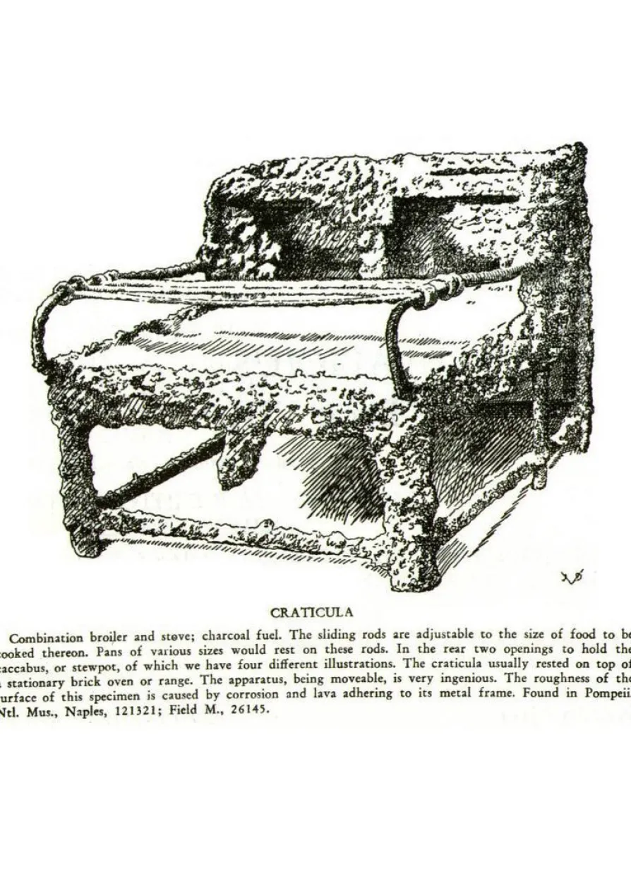 Craticula, römisches Kochgestell, Stahl
