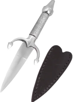 Damendolch, Stahl mit Lederscheide