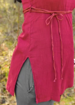 Damen Tunika Nimith, gewaschenes weinrot