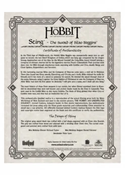 Der Hobbit - Stich, das Schwert Bilbo Beutlins