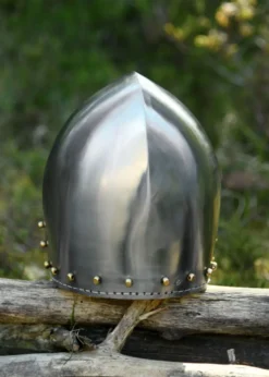 Deutsche Beckenhaube mit Visier, Schaukampf, 2 mm Stahl