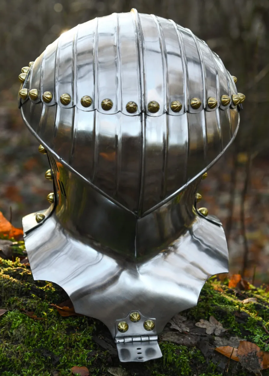 Deutscher Stechhelm, um 1500, 1,6 mm Stahl