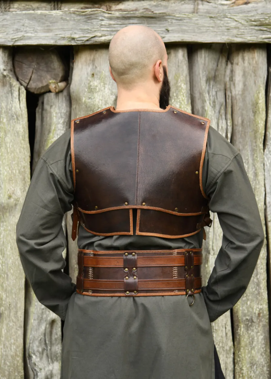 Doppelter Ledergürtel Arnulf, braun