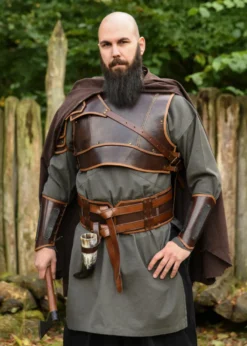 Doppelter Ledergürtel Arnulf, braun