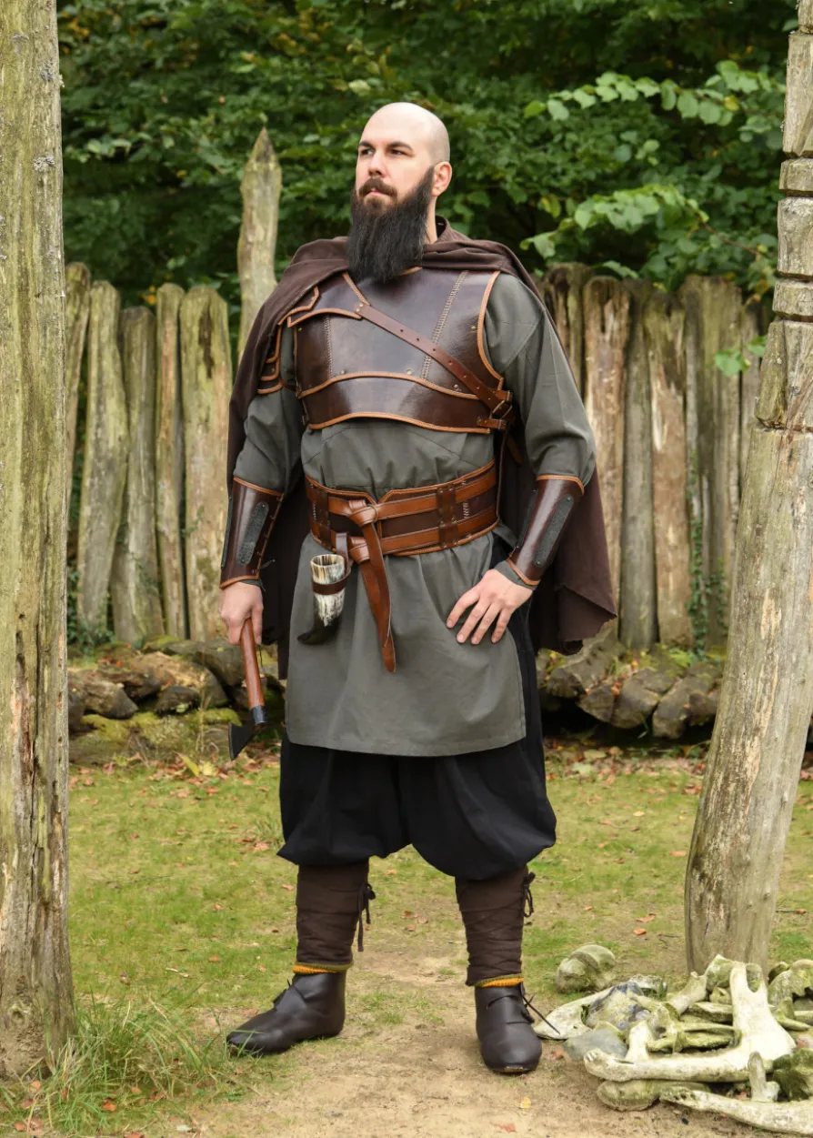 Doppelter Ledergürtel Arnulf, braun