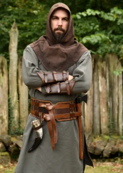 Doppelter Ledergürtel Arnulf, braun