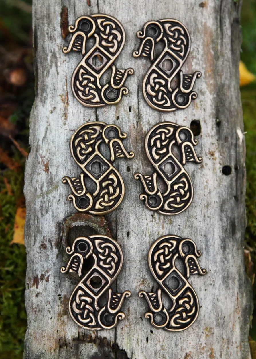 Drachen aus Messing, Beschläge für DIY-Projekte (6 St. - Set von 3 Paaren)