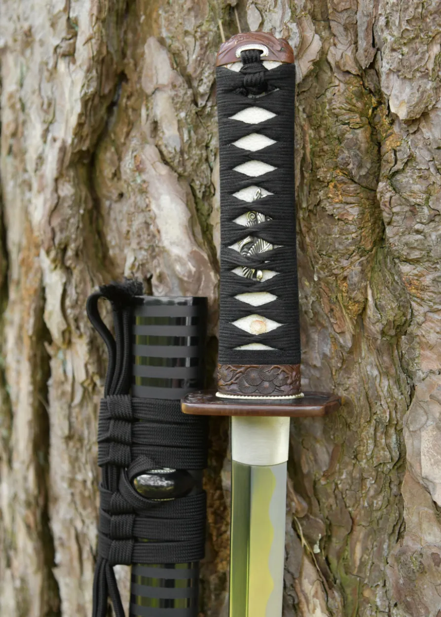 Dragon King Pine Crane Wakizashi