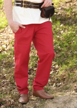 Einfache Mittelalter-Hose Hagen, rot