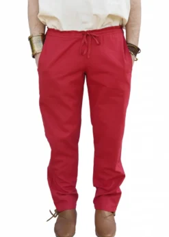 Einfache Mittelalter-Hose Hagen, rot