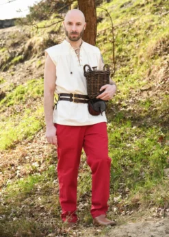 Einfache Mittelalter-Hose Hagen, rot