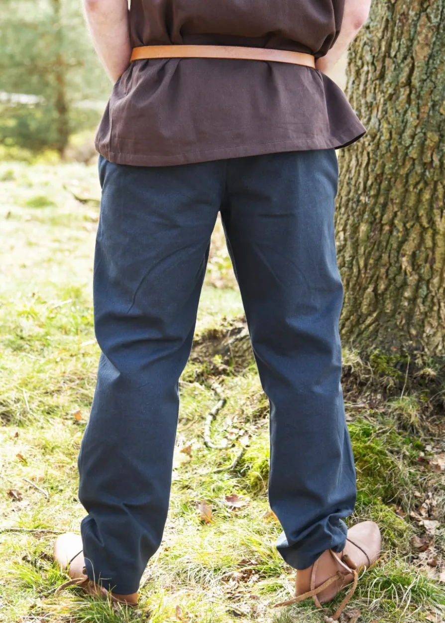 Einfache Mittelalter-Hose Hagen, dunkelblau