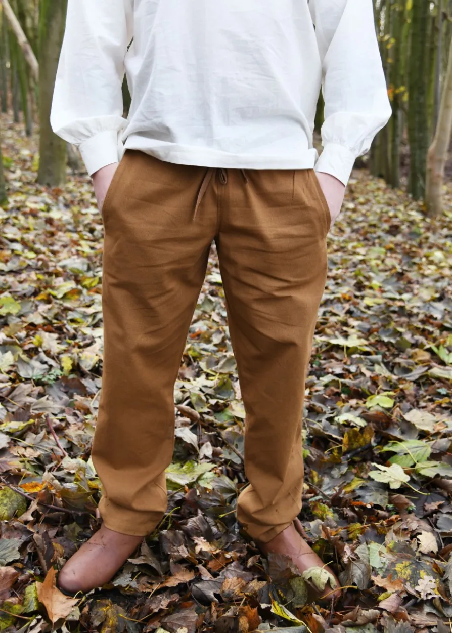 Einfache Mittelalter-Hose Hagen, beigebraun