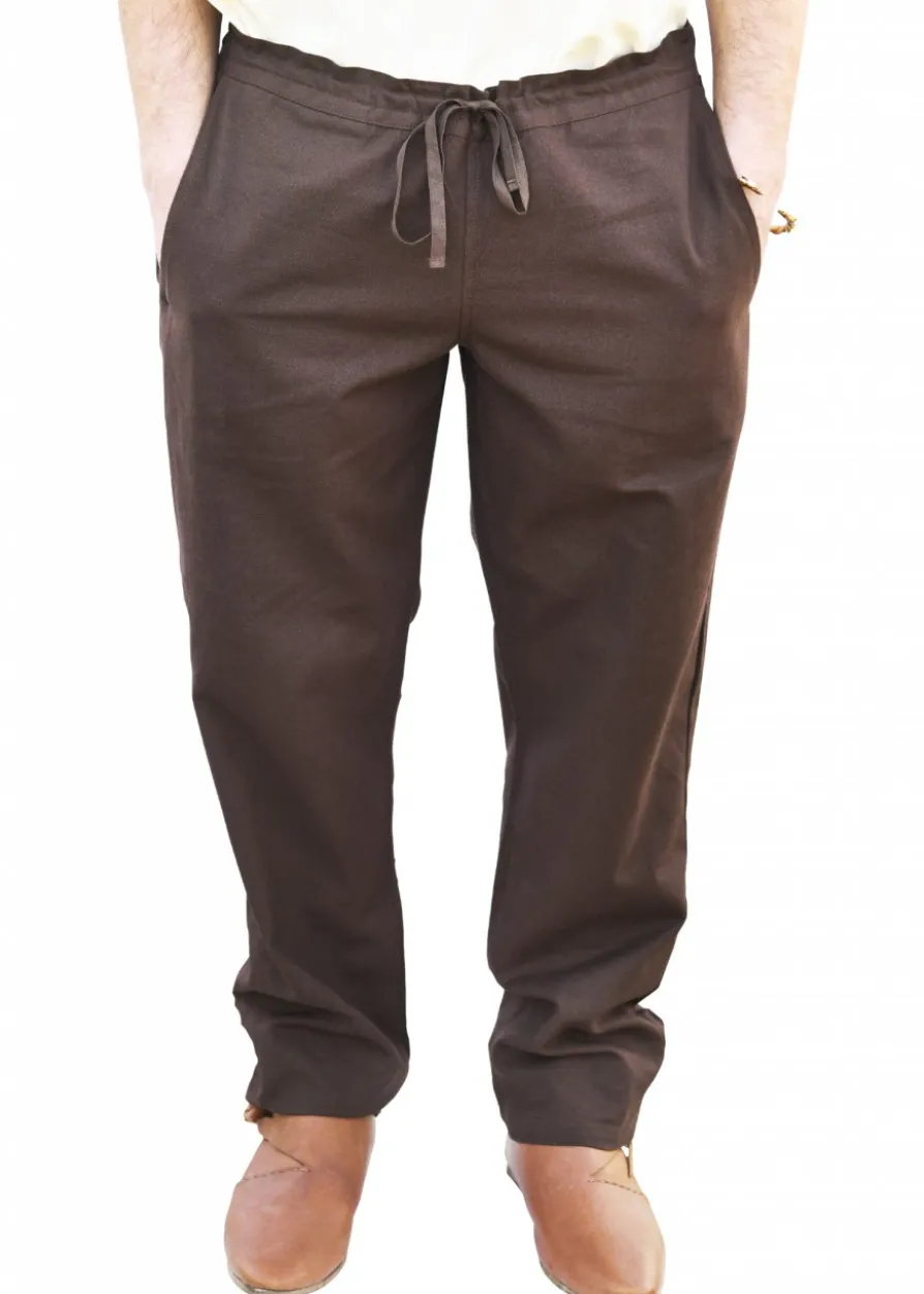 Einfache Mittelalter-Hose Hagen, braun
