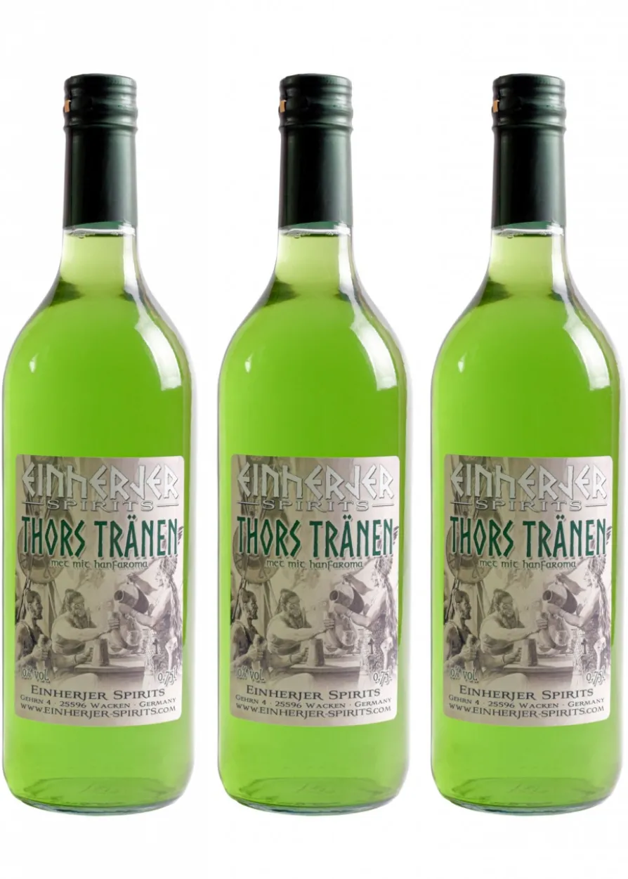 Einherjer - Thors Tränen, Honig-Met mit Hanfaroma, 0,75l, 10% Vol.